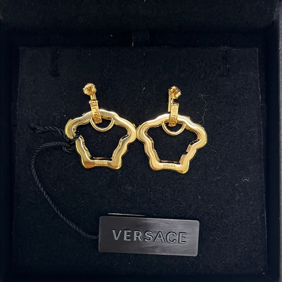 Versace Gold Medusa Earrings - Picture 5 of 9